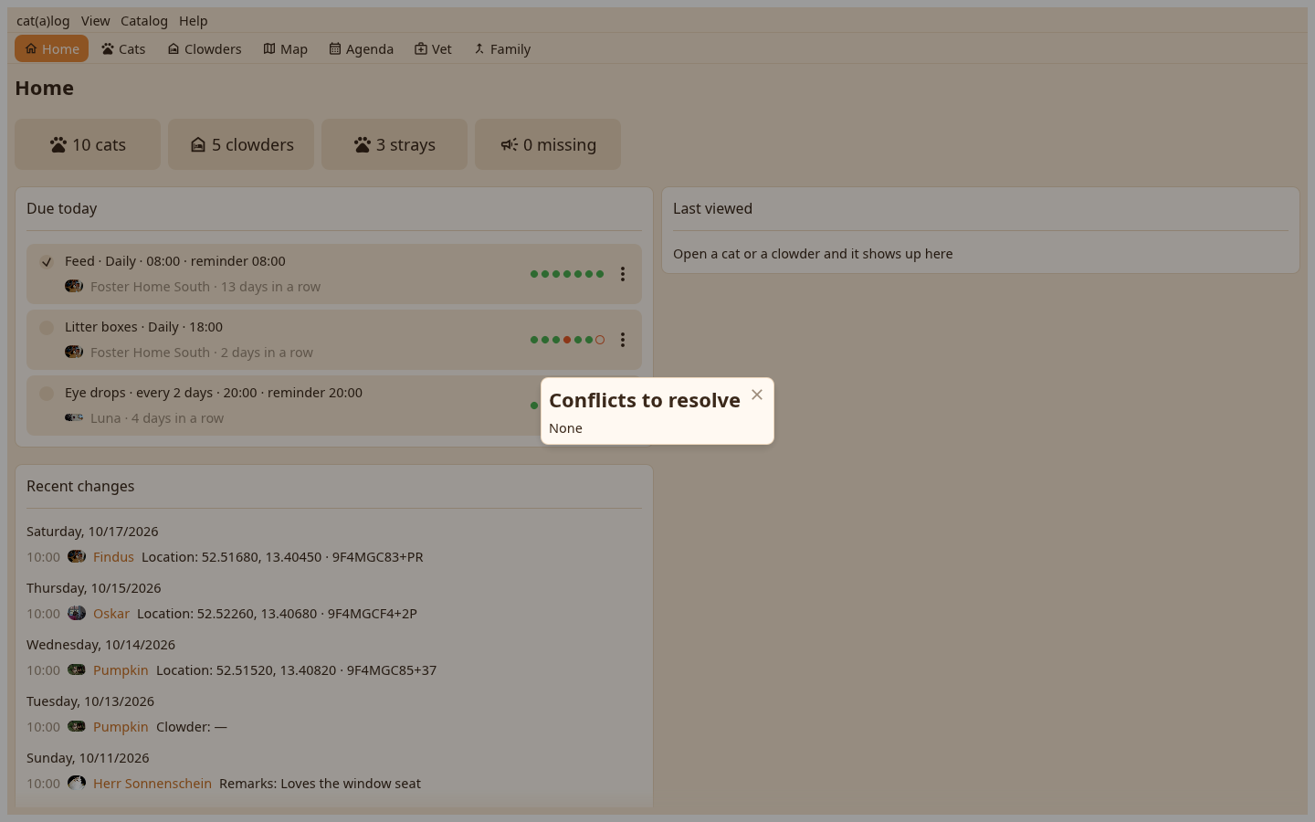 Conflicts, duplicates, merge and transfer