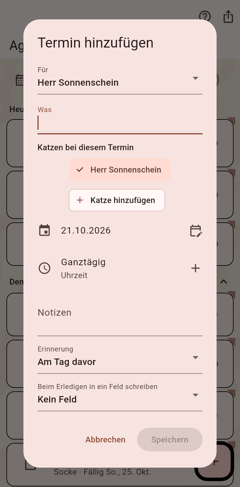 Der Termineditor