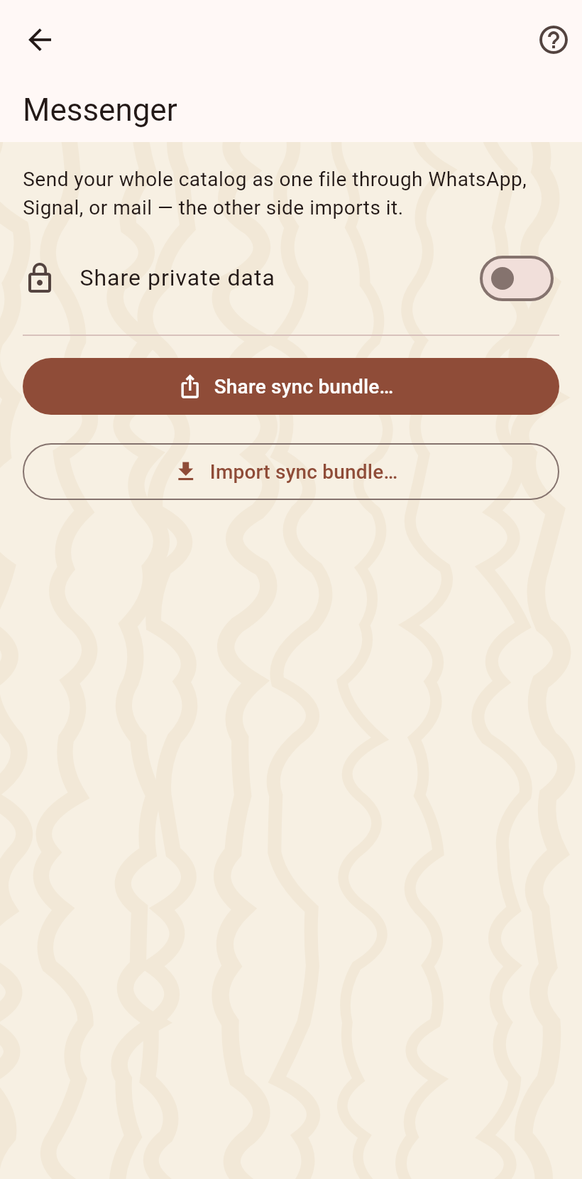 The bundle page