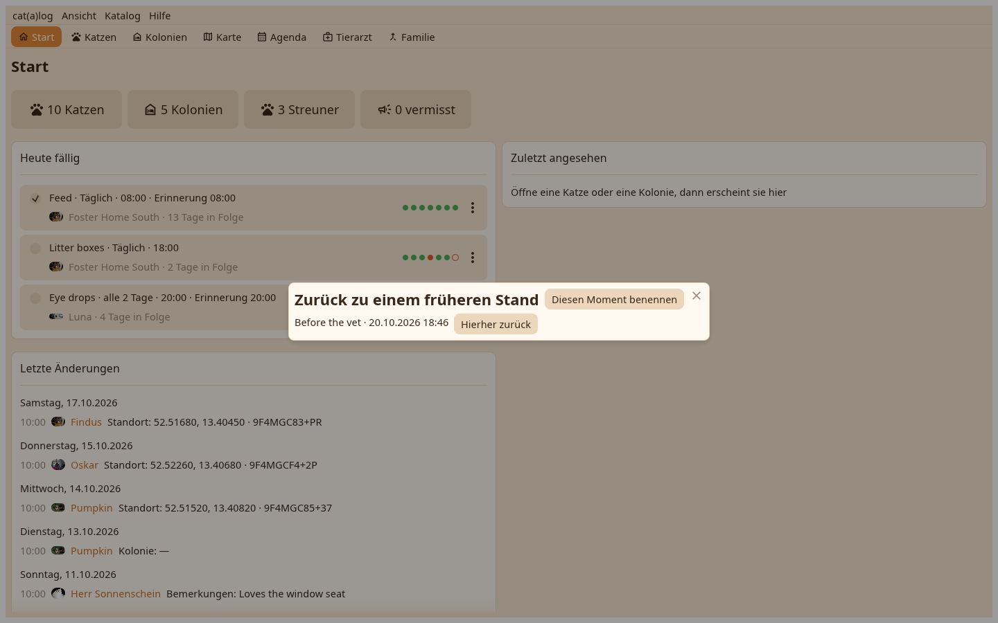 Die Momentseite
