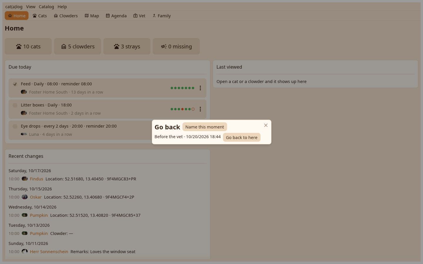 The moments page