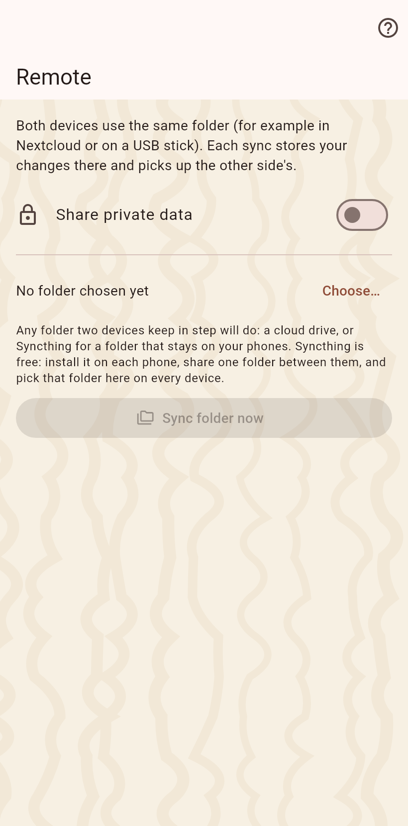 The shared folder